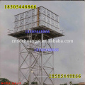 Elevated 500M3 HDG steel galvanized water tank with steel tower